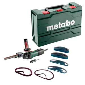 Kit Lijadora de Banda en Punta Metabo BFE 9-20 950W 110V Velocidad Variable