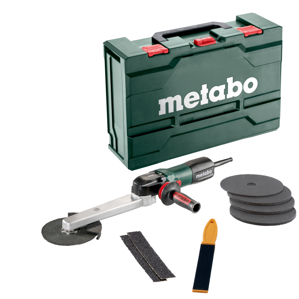 Kit Lijadora Cuello Largo Metabo KNSE 9-150 6" 950W 110V para Soldadura en Ángulo
